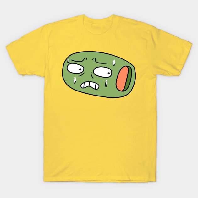 Nervous Olive T-Shirt by saradaboru